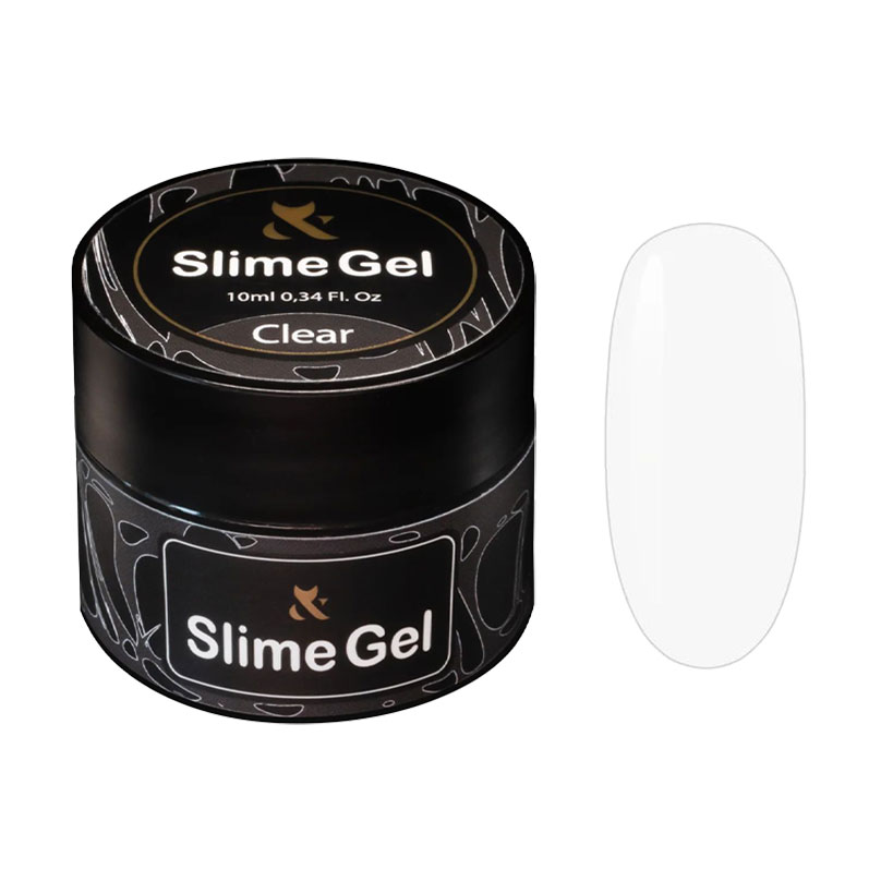 Гель-жуйка для дизайну нігтів F.O.X Slime Gel, Clear, 10 мл